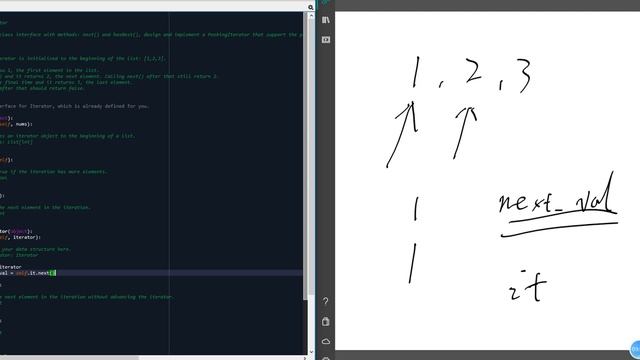 Leetcode 284 Peeking Iterator python смотреть онлайн