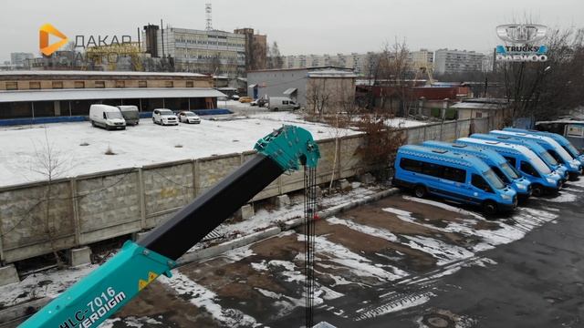DAEWOO Novus DL06 низкорамный с КМУ HKTC 7016L (7 тонн), борт 7,4х2,55х0,6 м Дакар-Авто смотреть онлайн