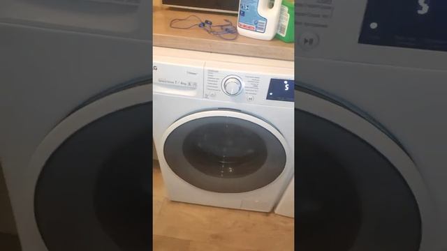 Lg Washer/dryer 7/4 kg F2J6HG0W last spin 1100 rpm (curtains) смотреть онлайн