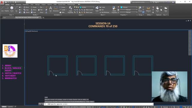Easy AutoCAD Solutions Session 14 Commands 70 of 250 смотреть онлайн