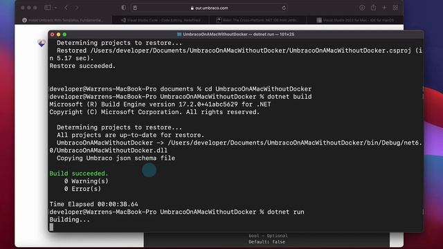 How to run .NET Umbraco using MacOS смотреть онлайн