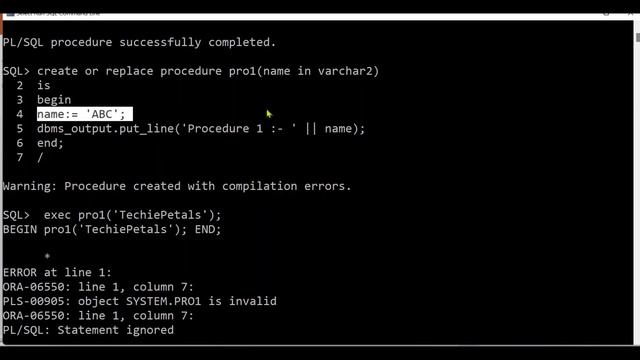 DBMS Practical – 18 | Procedures in Oracle | Procedures with IN, OUT and IN OUT Parameters смотреть онлайн