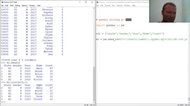 Python Basics Pandas DataFrame iloc Method смотреть онлайн