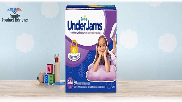 Pampers UnderJams Disposable Bedtime Underwear For Girls Super Pack Large/X-Large 42 Count
