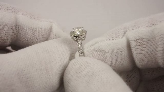 Кольцо Parure с центральным бриллиантом 0.90 карат (GIA сертификат) смотреть онлайн