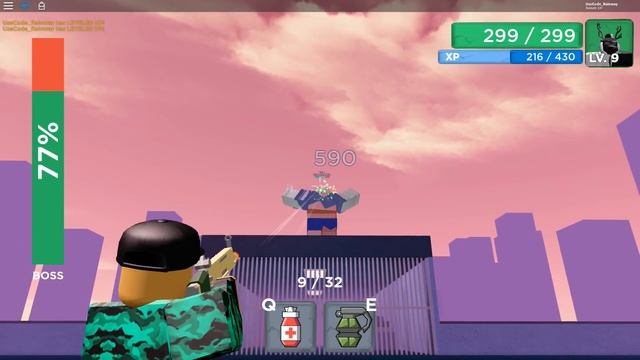 Using ROBUX to Unlock STRONG Weapons & Defeating the BOSS! (Roblox Zombie Strike) смотреть онлайн