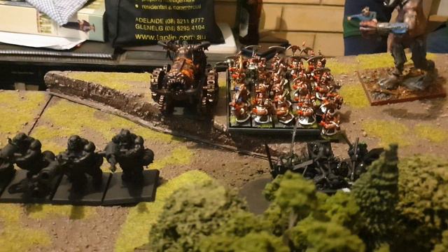 Warhammer Fantasy Battle 8th Ed. 3000 points Dwarf vs Chaos Dwarf and Ogres... and friends. смотреть онлайн