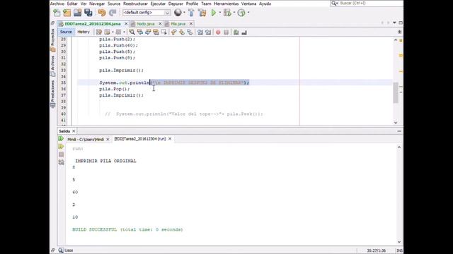 Programacion en Java || Pilas (Push,Pop, Peek) смотреть онлайн