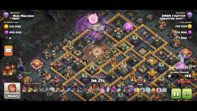 One of the Legendary strategy In Clash History @Queen Charge Hybrid Legend leauge Attack смотреть онлайн
