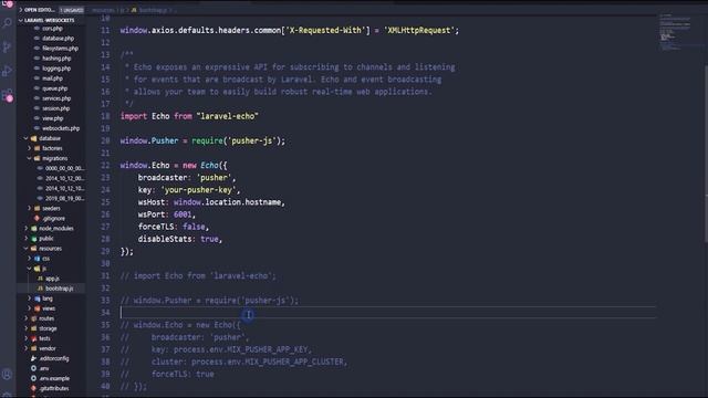 الجزء الاول - Real-time Chat system Laravel8 , WebSockets , VueJs смотреть онлайн