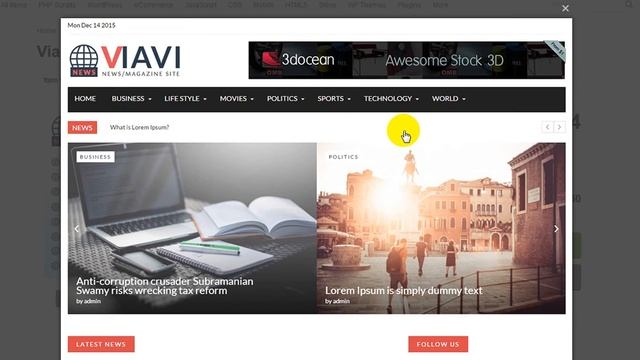 Free Download Viavi - News, Magazine, Blog Script смотреть онлайн
