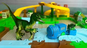 МУЛЬТИКИ ПРО ПАРОВОЗИКИ Паровозики и динозавры