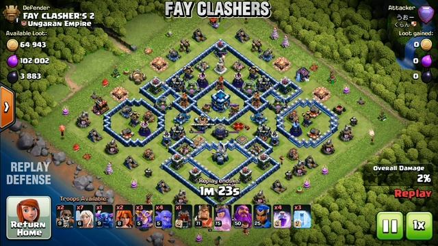 NEW STRONGEST! Town Hall 13 base (TH13) Hybrid/trophy Base 2023 - Clash of Clans base #981 смотреть онлайн
