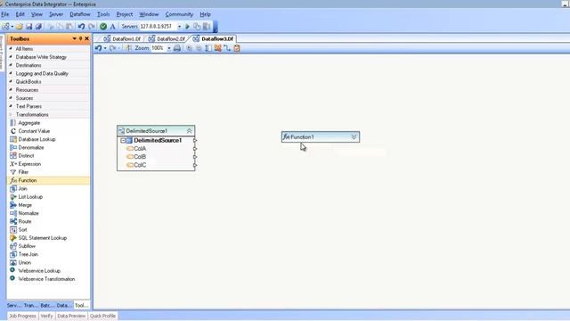 Using Function Transformation in Centerprise Data Integrator смотреть онлайн