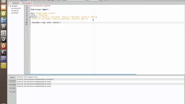 Python Turotial: EasyGUI Part 4 - Choice Box смотреть онлайн
