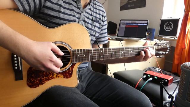 Coldplay X Selena Gomez - Let Somebody Go (acoustic guitar cover, chords/tabs in description) смотреть онлайн