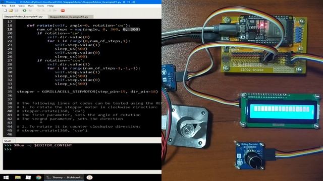 036 - MicroPython TechNotes: Stepper Motor смотреть онлайн