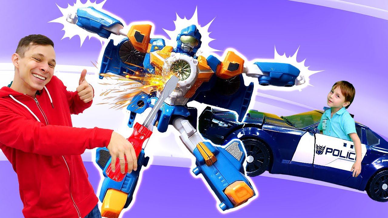 Чиним игрушки с Фёдором! - Тоботы Трансформеры и машинки игры для мальчиков. Сборник видео игрушки смотреть онлайн