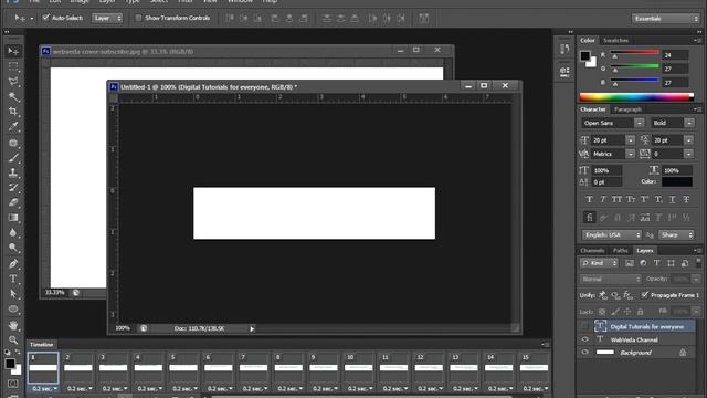 How To Create GIF Animation Banner in Photoshop смотреть онлайн