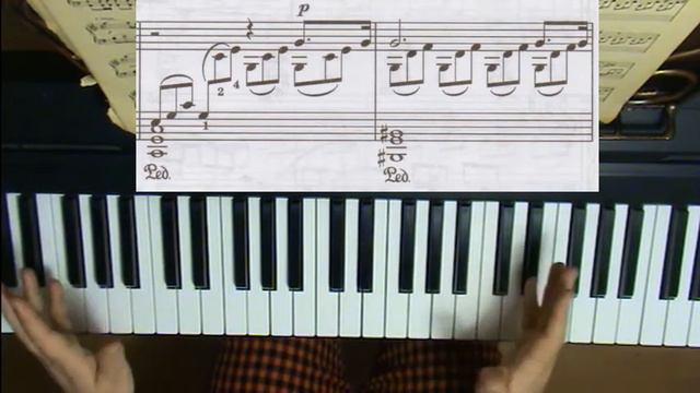 Лунная соната. Пунктирный ритм на фоне триолей