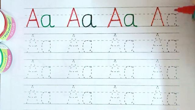 Tracing capital and small letters and color for kids ? writing abc letters? Learn Alphabets ✍️ смотреть онлайн