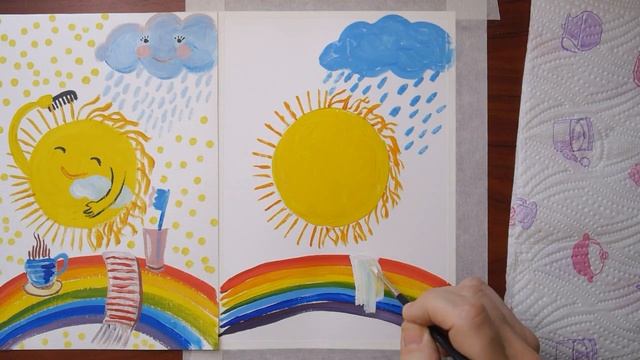 Рисуем хорошее настроение//Гуашь