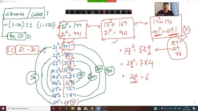 A trick of Remembering Squares and Cubes by Praveen Tyagi | CAT 2021 | CAT Exam Preparation Strateg смотреть онлайн