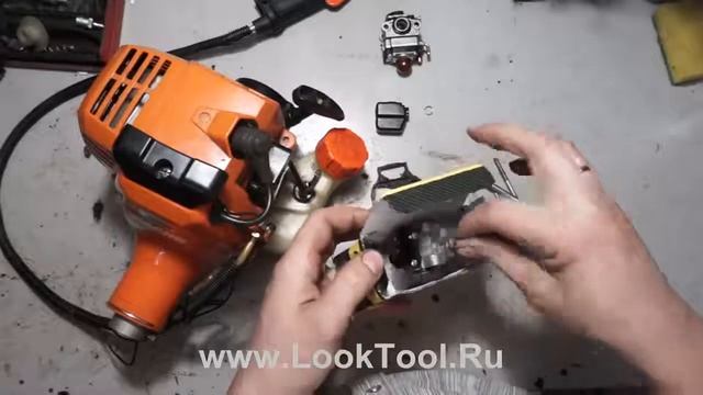 Ремонт триммера Эхо SRM 22 GES ,замена карбюратора смотреть онлайн