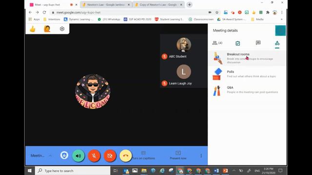 How to Use Google Meet Breakout Rooms | Google Meet Hangout Tutorial смотреть онлайн