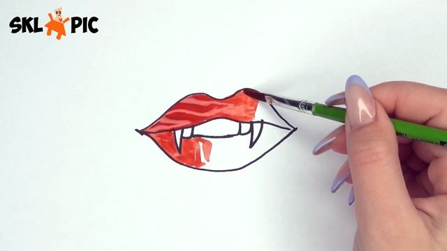 Как ПРОСТО нарисовать ЗУБЫ ВАМПИРА, рисунки на ХЕЛЛОУИН/541/How to draw VAMPIRE TEETH for HALLOWEEN смотреть онлайн