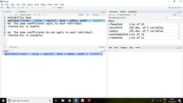 18.5: Poolability Test in RStudio смотреть онлайн