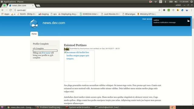 Drupal7 nodejs realtime notification смотреть онлайн