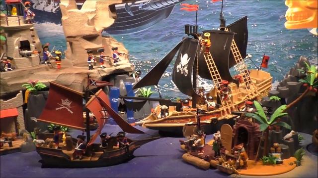 ПЛЕЙМОБИЛ пираты и корабли. Выставка в Германии /Playmobil Piraten смотреть онлайн