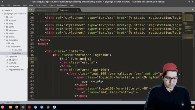 ۰۴۲ - آموزش جنگو - django tweaks و مدیریت خطاهای ورود смотреть онлайн