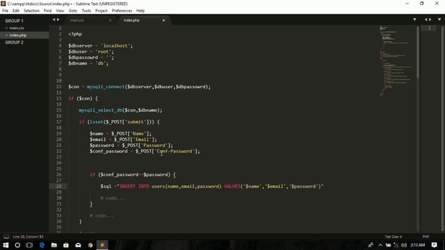 Register Form in PHP | PHP and MySql (phpmyadmin) | Easy and Simple смотреть онлайн