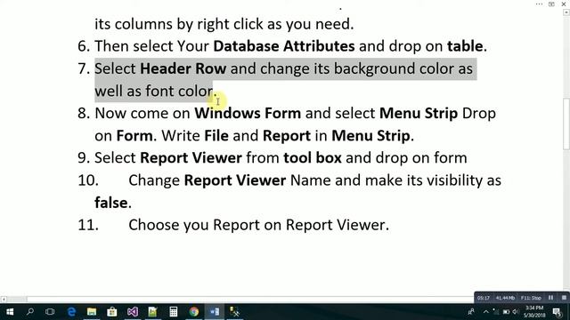 How to make Report of SQL Server Database in Visual Studio Windows Form Application? смотреть онлайн