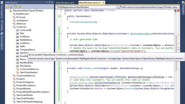 EF WPF Databinding in C# смотреть онлайн