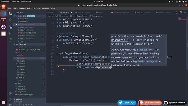 Building an Authentication Service using Actix | Part 5 | Hashing the password смотреть онлайн
