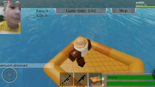 Я с Максом играю в роблокс в режим BattleShip смотреть онлайн