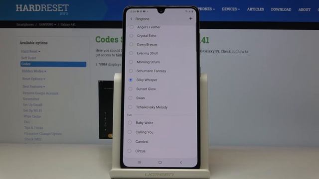 SAMSUNG Galaxy A41 Ringtone List