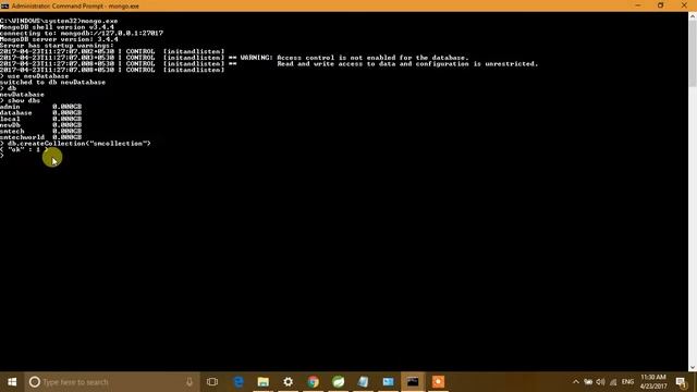 MongoDb commands to perform crud operations on document (create,read,update,delete) | MongoDb Basic смотреть онлайн