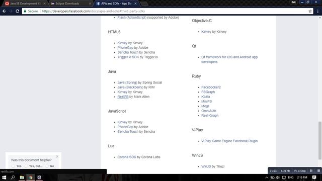 Facebook API - Java - Lesson 1 (Setup Programs) смотреть онлайн