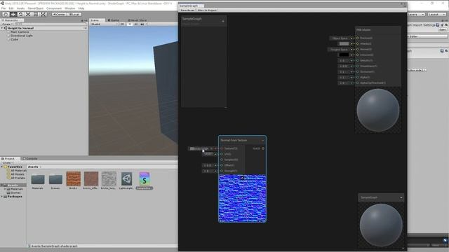 ShaderGraph: Normal from Height смотреть онлайн