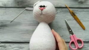 Вязание крючком - Зайка в стиле Тильда Часть √3 Тело