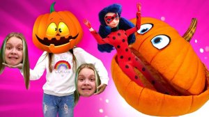 Игры на ХЭЛЛОУИН онлайн! Эльза Холодное сердце и Леди Баг В ТЫКВЕ! Сладость или гадость?