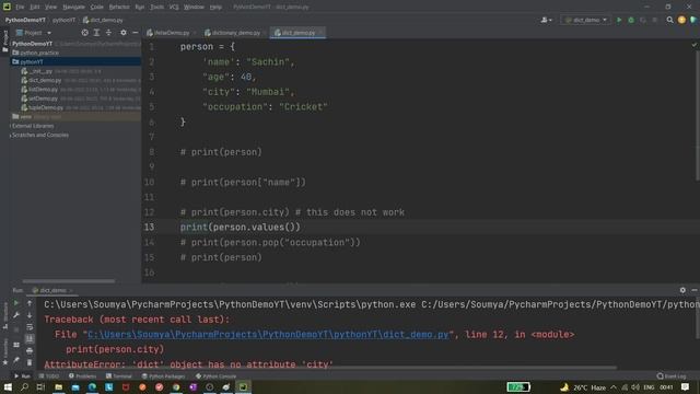 #10 Dictionary in Python смотреть онлайн