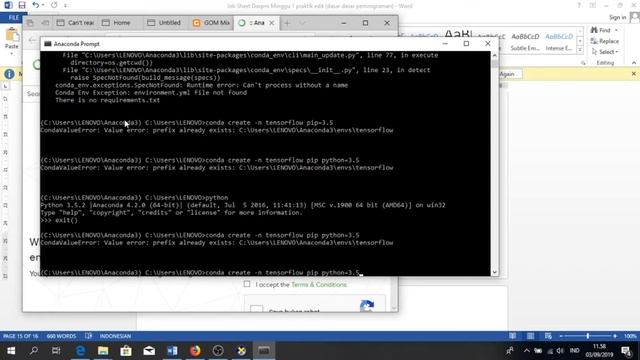 Cara Menginstal Anaconda dan Tensorflow смотреть онлайн