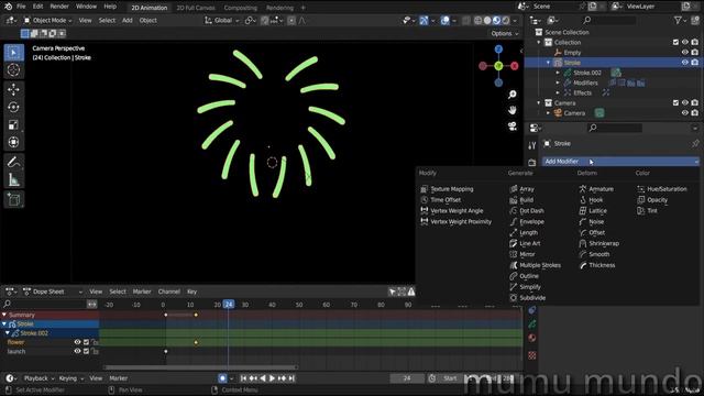 Grease Pencil Fireworks Tutorial - Blender 3.4 смотреть онлайн
