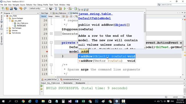 #099 Add J Table, Edit Or Update J Table, Delete Or Remove Rows J Table In JAVA تعلم الجافا من البد смотреть онлайн