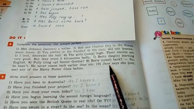 Unit 2, Step 3, Ex.8, 9, 10 / ГДЗ. Rainbow English. 1 часть. 7 класс. Учебник смотреть онлайн